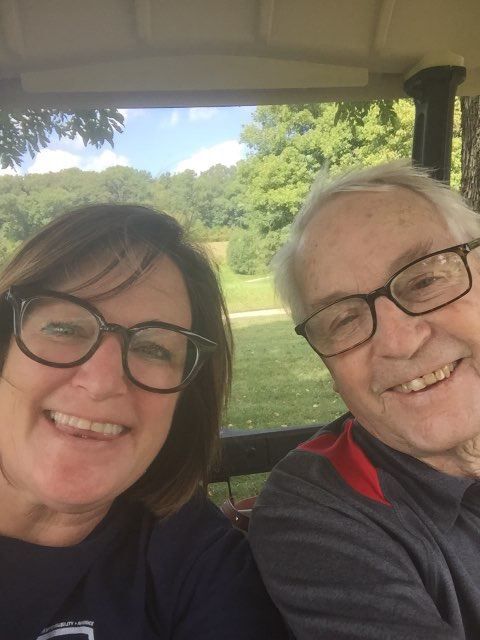 Dad with Maureen!